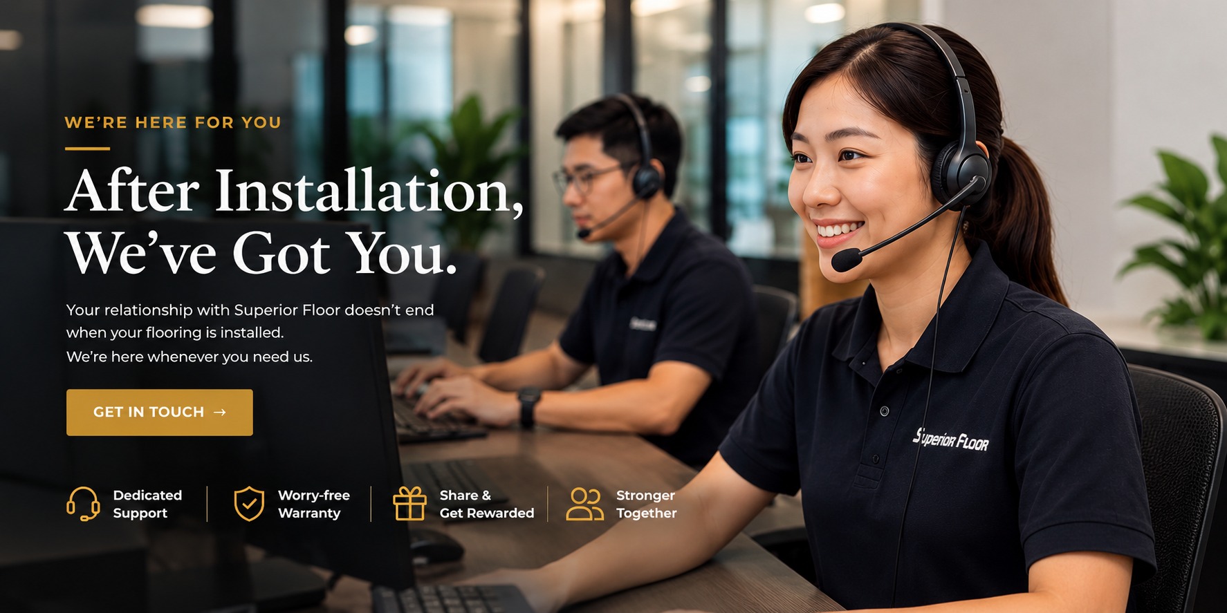 Superior Floor customer service team
